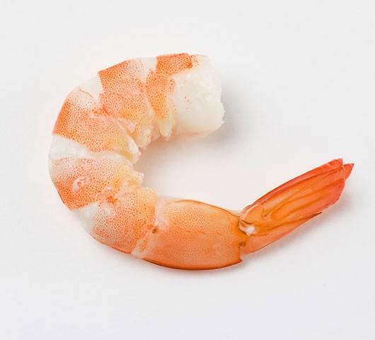 Cooked Vannamei Peeled, Deveined, Tail-On Shrimp